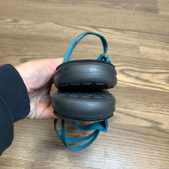 Teva Voya Sandals Women's 8 Blue Teal Slide  Strappy Comfort Flip Flop Beach - Picture 4 of 9